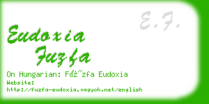 eudoxia fuzfa business card